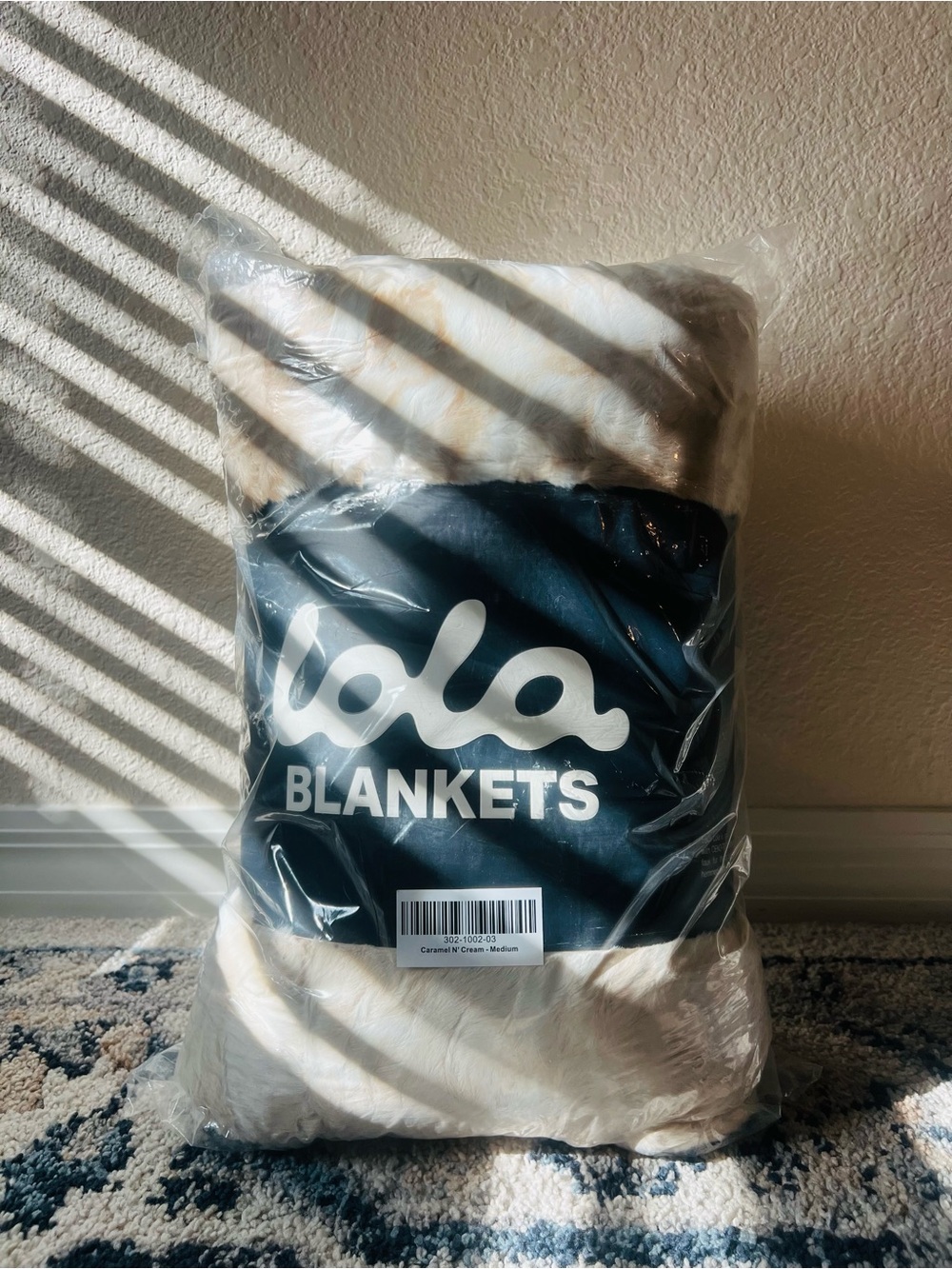 Lola Plush Carmel N’ Cream Blanket